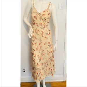 Calvin Klein Vintage Silk Floral Dress